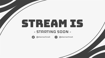 Twitch Frame Design for a Stream Starting Soon Announcement